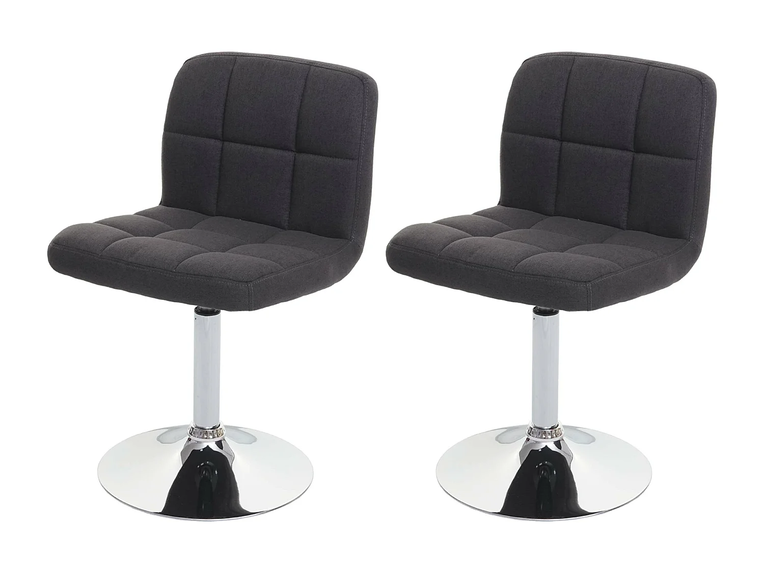 Cadiz eetkamerstoel (set van 2),  donkergrijs