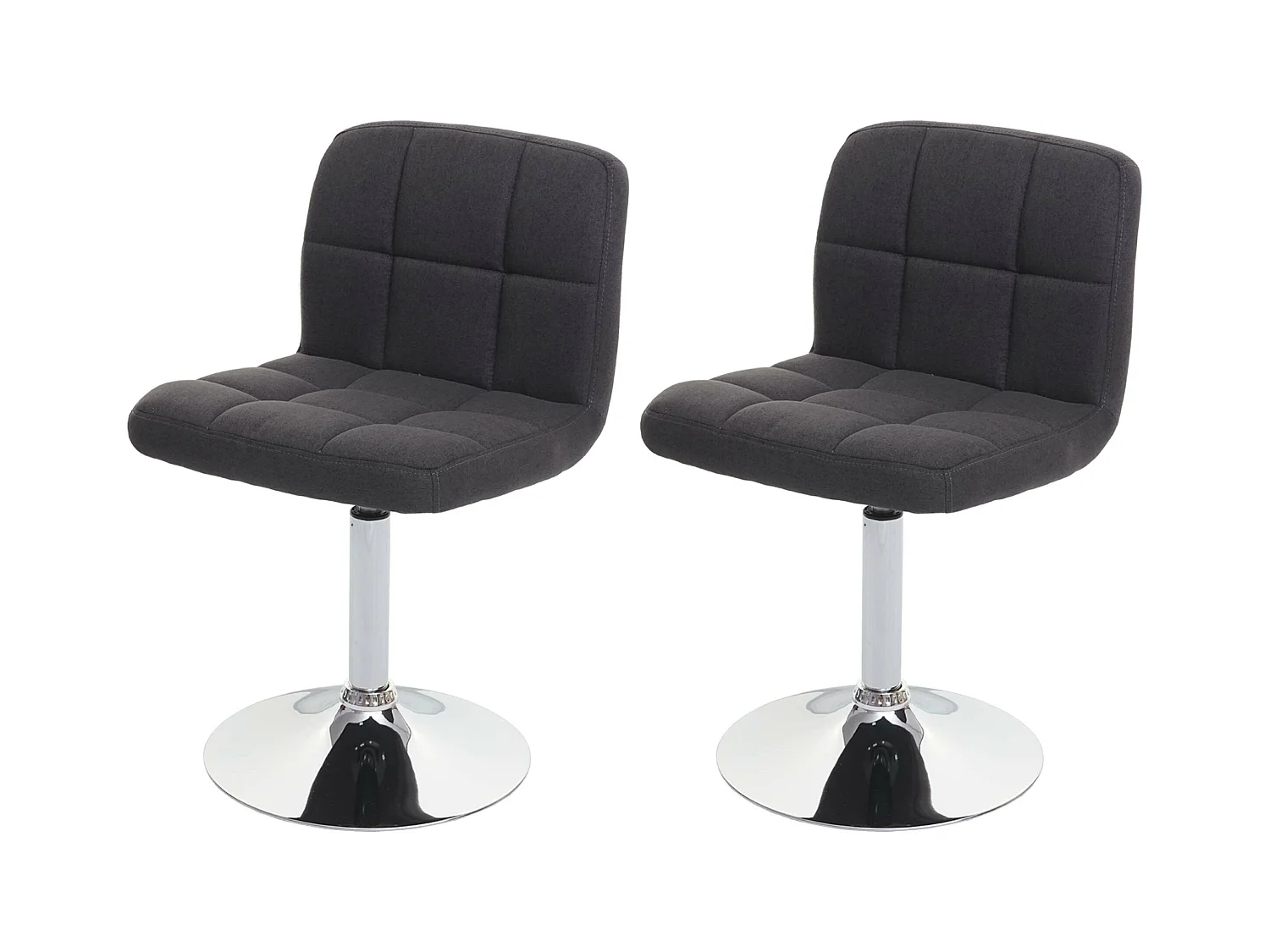 Cadiz eetkamerstoel (set van 2),  donkergrijs