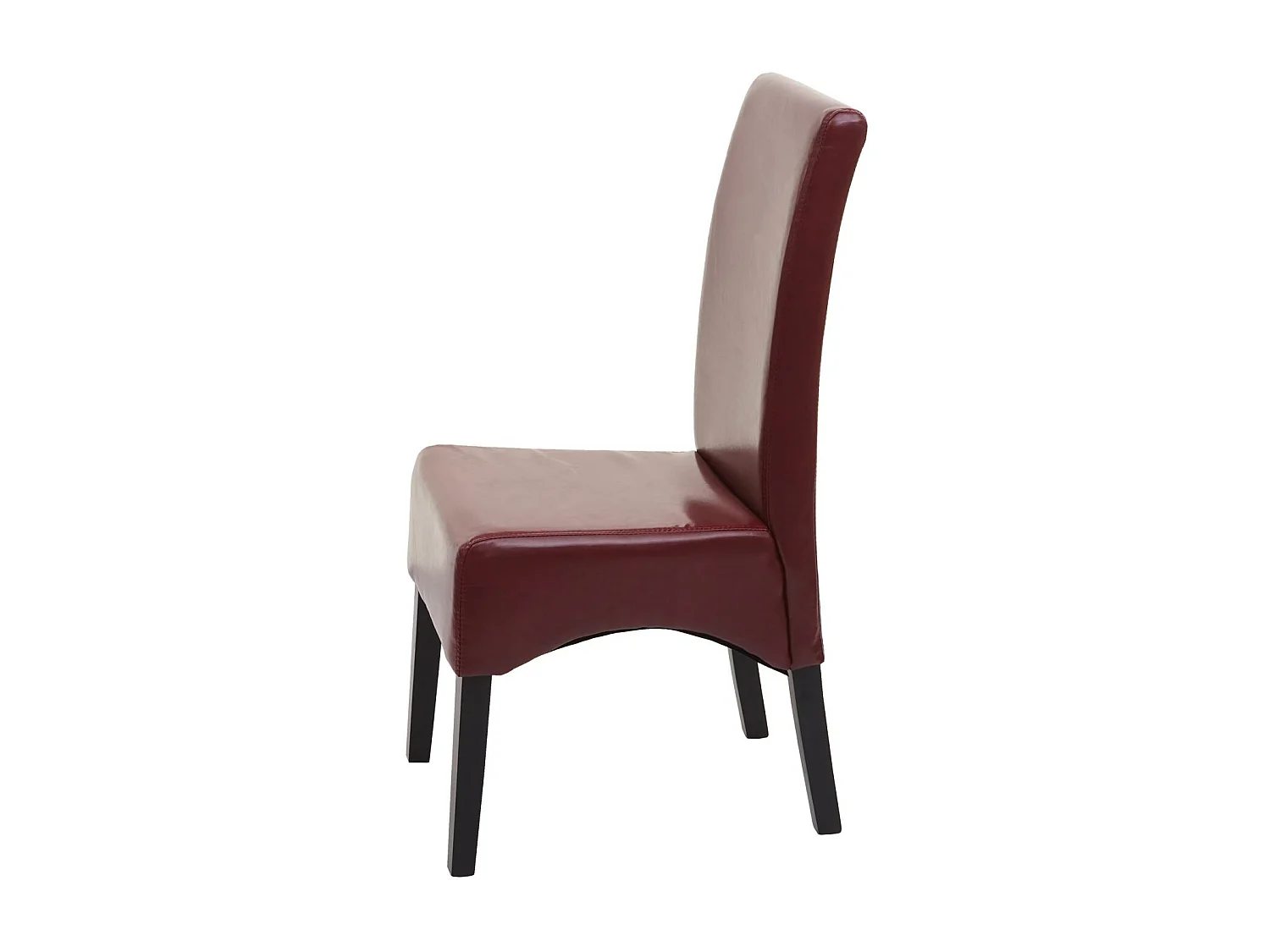 Eetkamerstoel Crotone,  rood, donkere poten