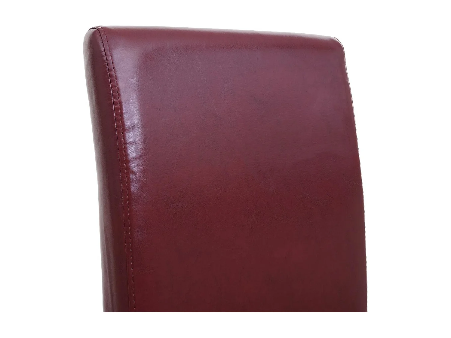 Eetkamerstoel Crotone,  rood, donkere poten