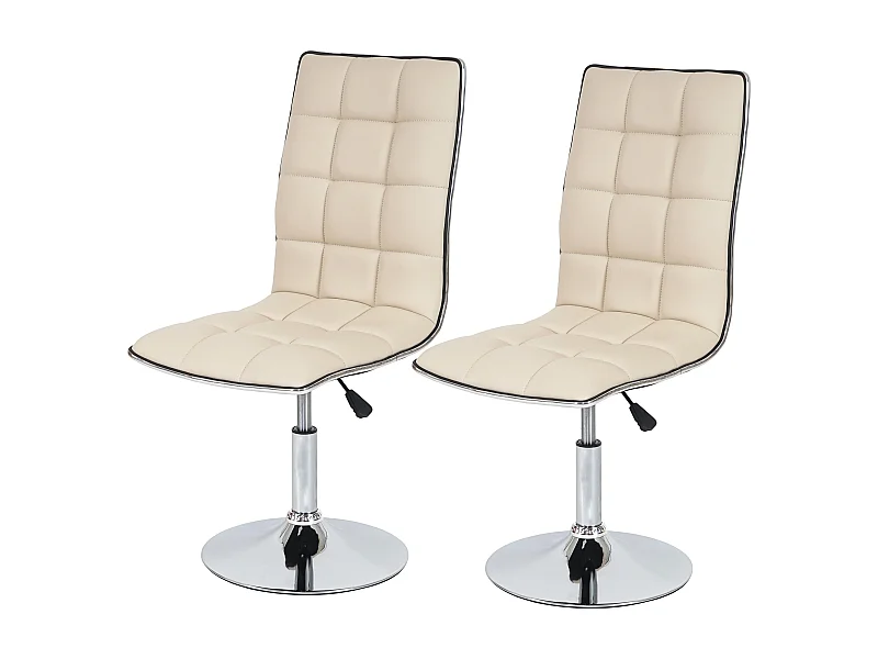 Eetkamerstoel MCW-C41 (set van 2),  crème