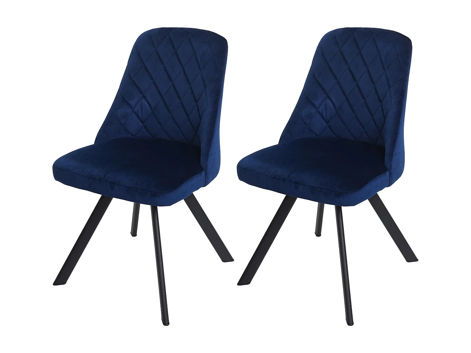 Krzesło do jadalni MCW-K25 (zestaw 2 sztuk),  niebieski