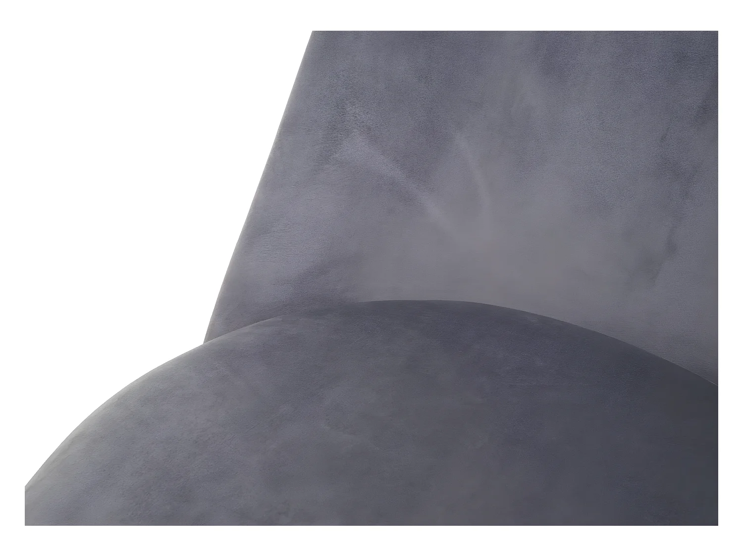 Chaise de salle à manger MCW-H28 (lot de 2),  gris, pieds noirs, velours