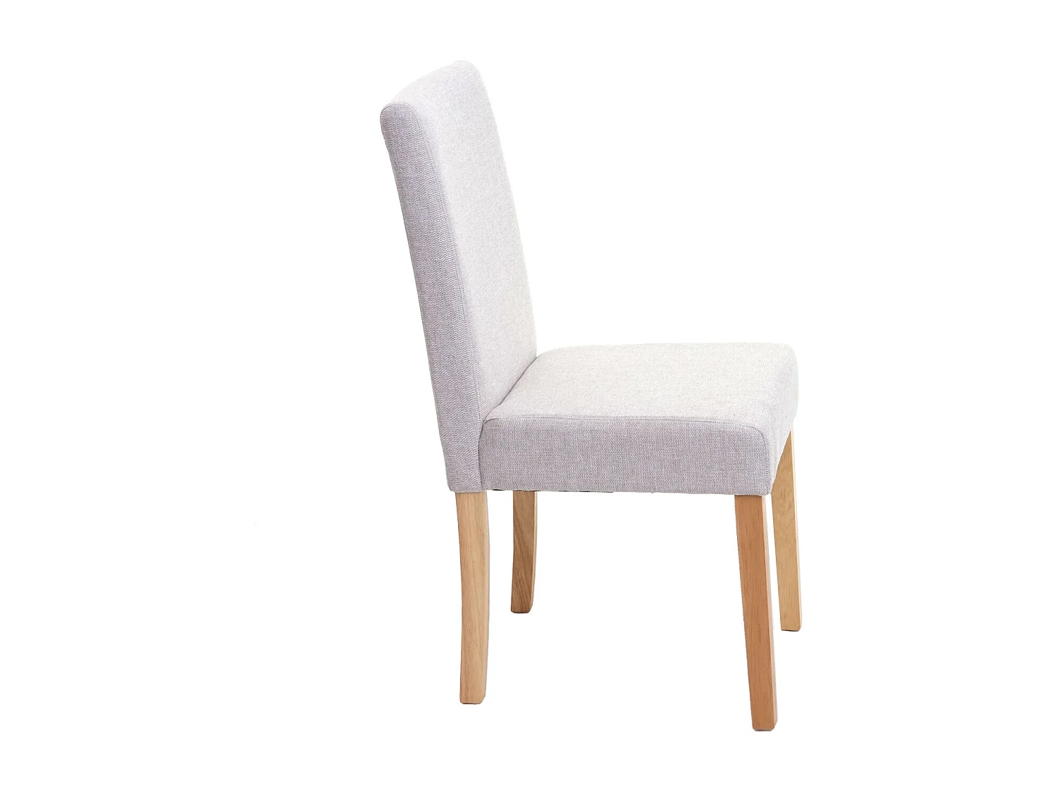 Chaise de salle à manger Littau Schriftzug,  crème-beige, pieds clairs