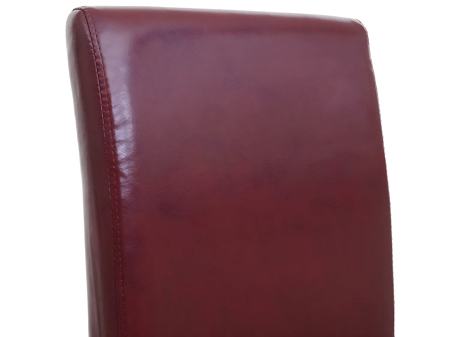 Silla de comedor Crotone,  rojo, patas claras