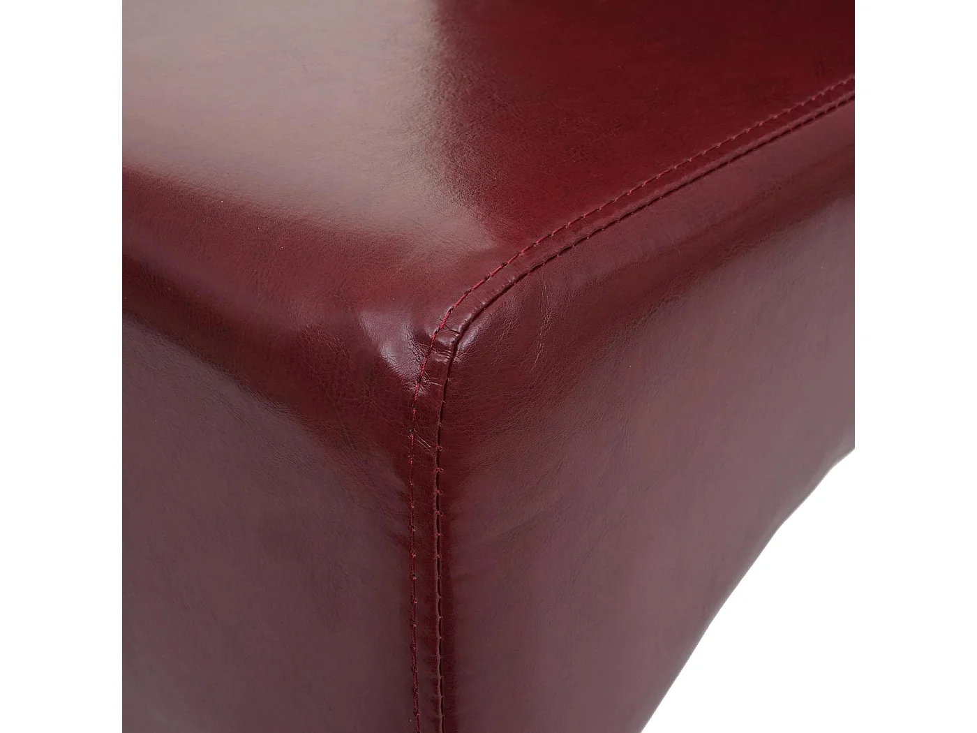 Silla de comedor Crotone,  rojo, patas claras
