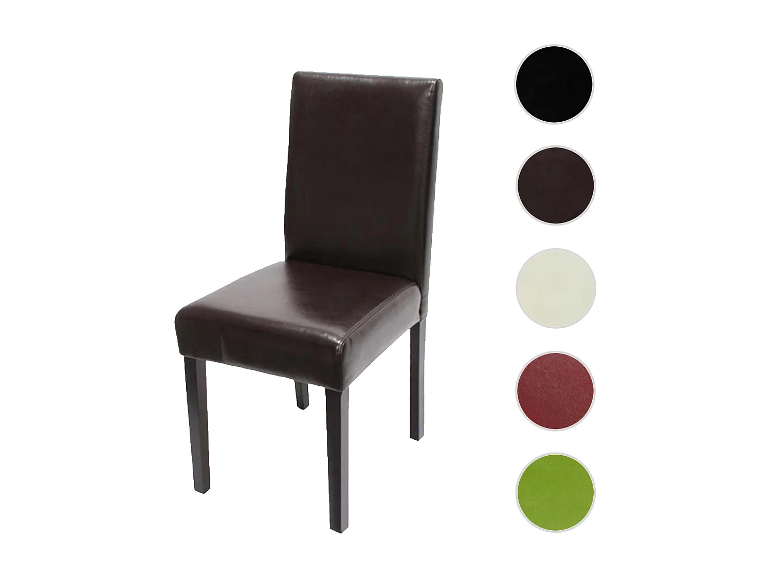 Eetkamerstoel Littau,  bruin, donkere poten