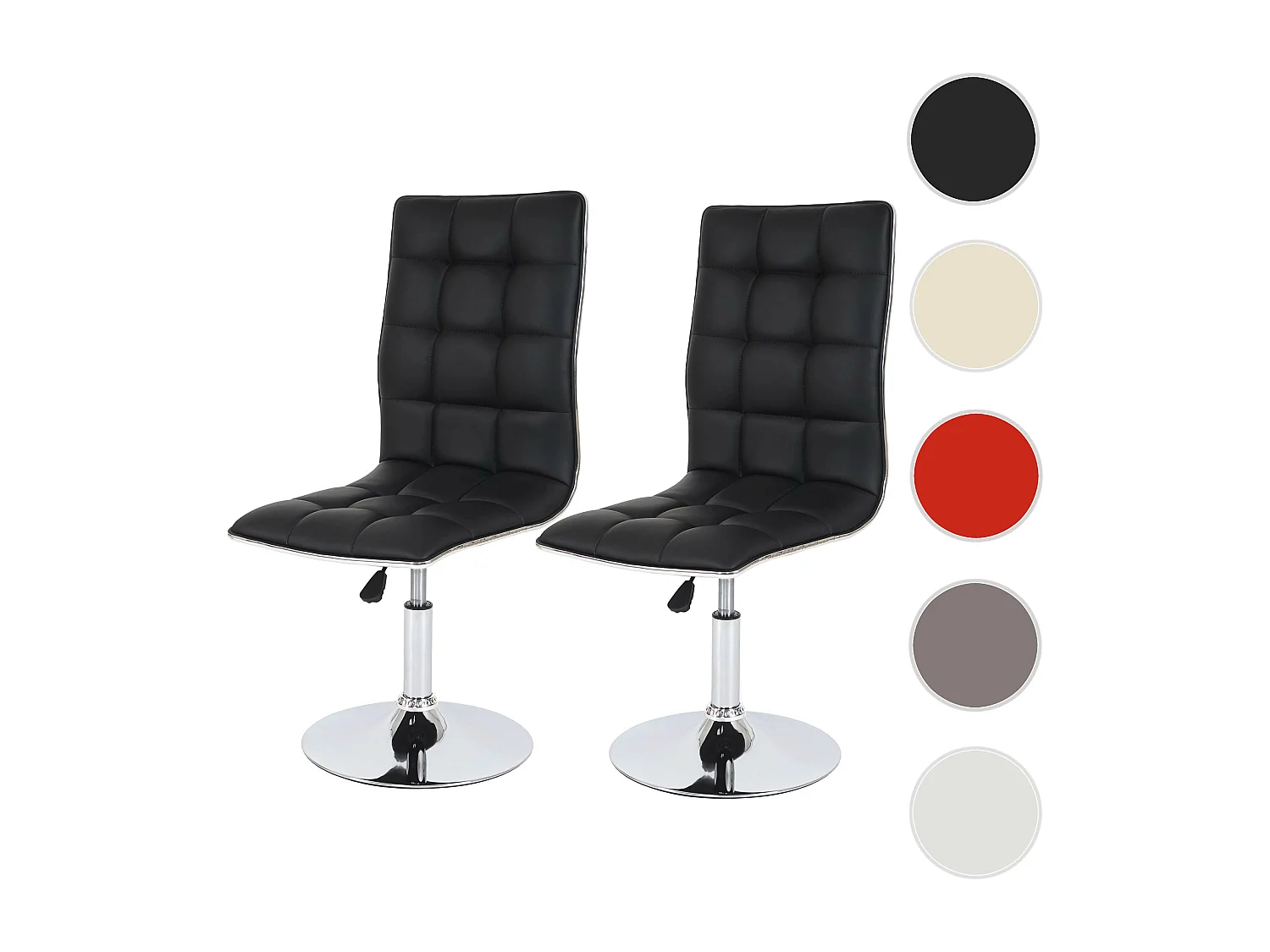 Chaise de salle à manger MCW-C41 (lot de 2),  noir