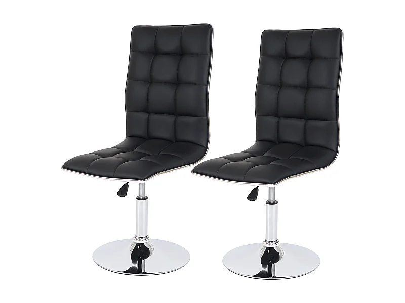 Chaise de salle à manger MCW-C41 (lot de 2),  noir