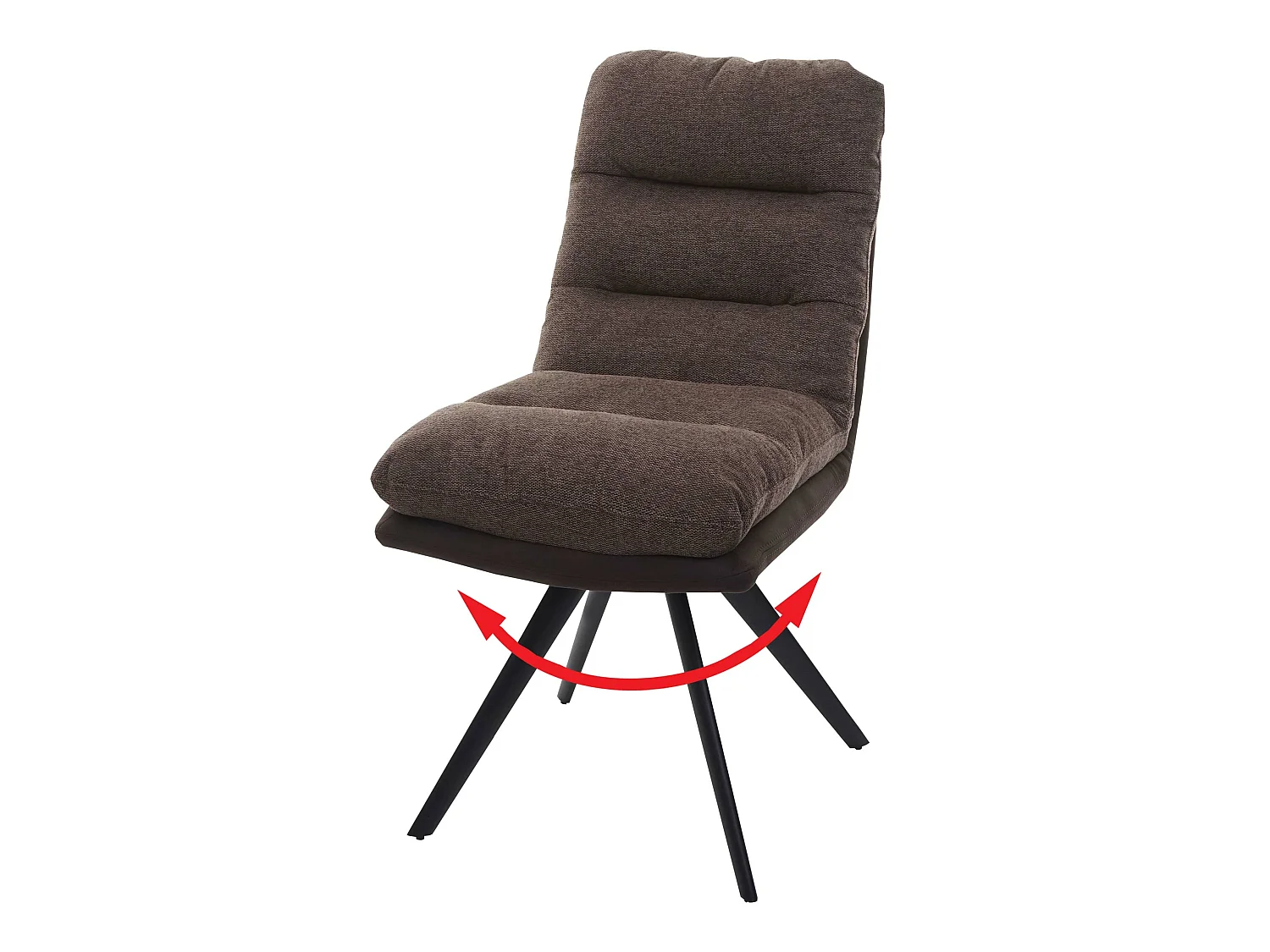 Chaise de salle à manger MCW-G66,  brun-brun foncé