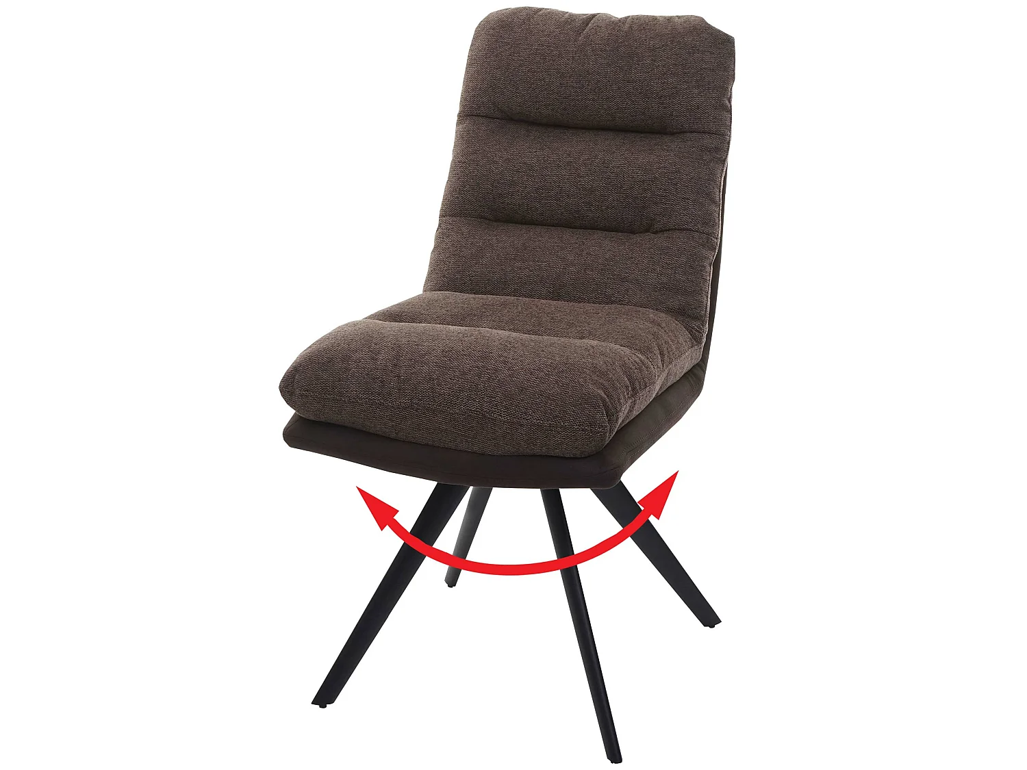 Chaise de salle à manger MCW-G66,  brun-brun foncé