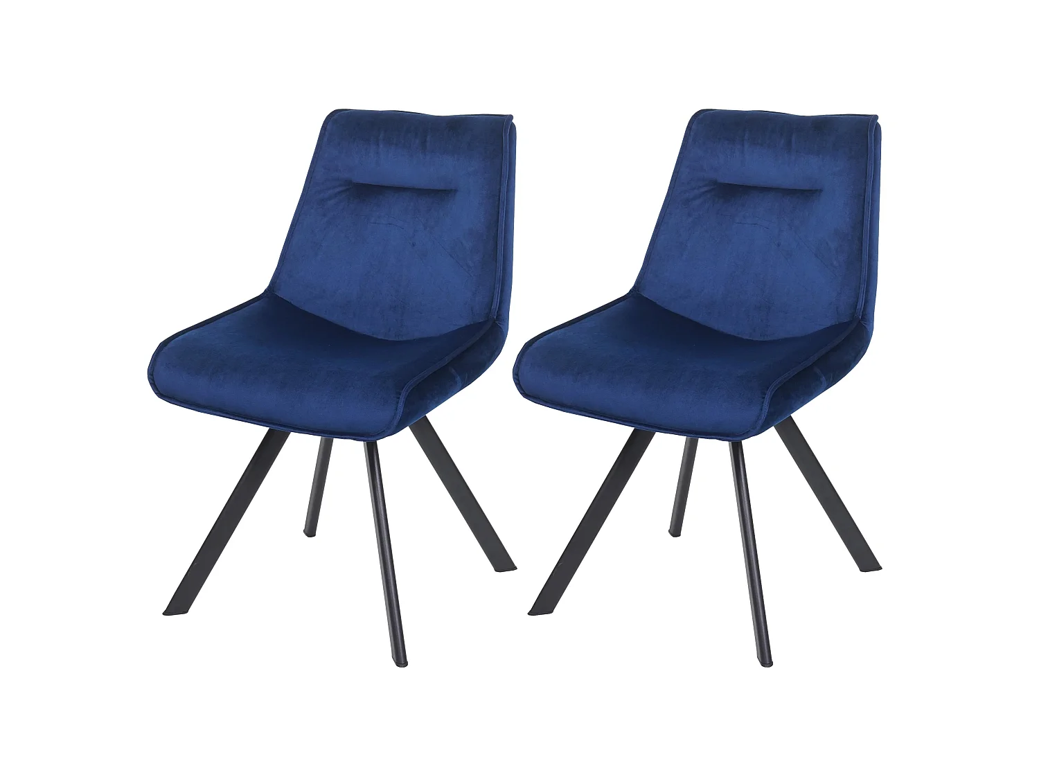 Krzesło do jadalni MCW-K24 (zestaw 2 sztuk),  niebieski