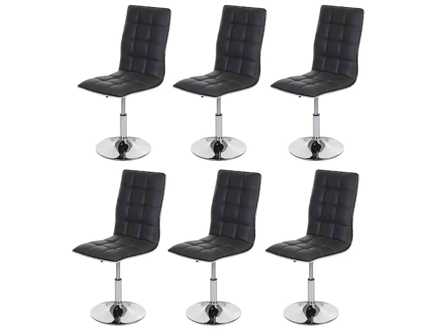 Chaise de salle à manger MCW-C41 (lot de 6),  gris