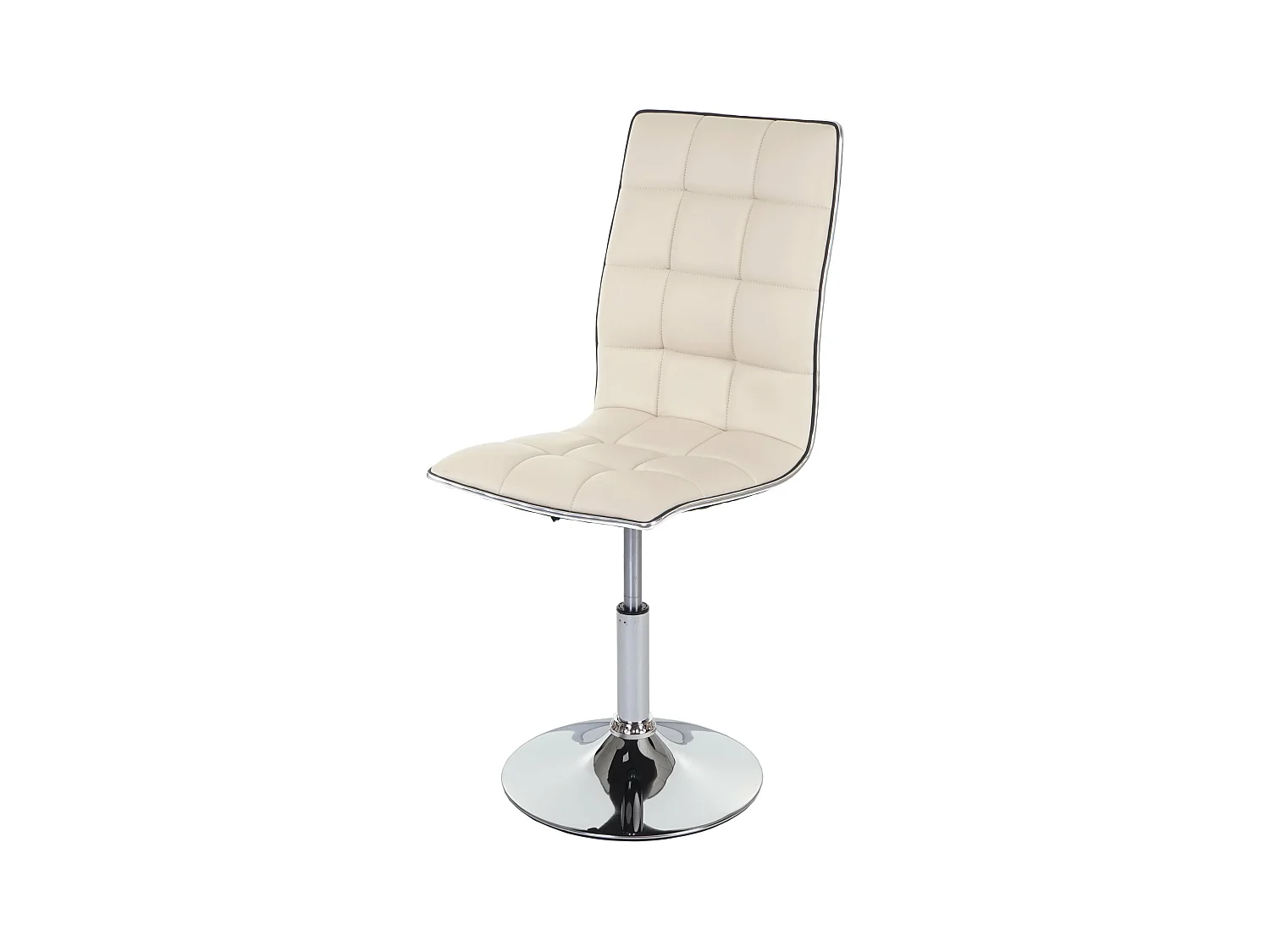 Chaise de salle à manger MCW-C41 pivotante,  crème