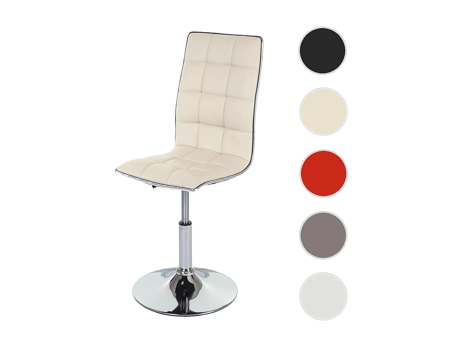 Obrotowe krzesło do jadalni MCW-C41,  kremowy