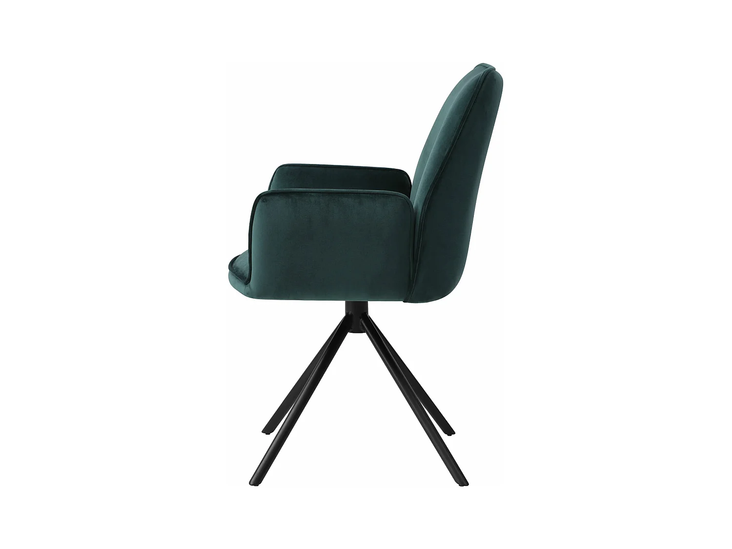 Chaise de salle à manger MCW-G67,  velours, vert