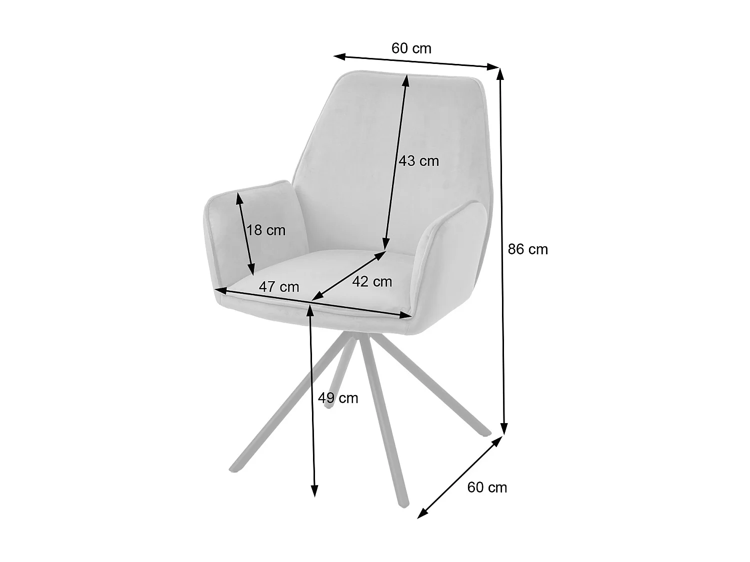 Chaise de salle à manger MCW-G67,  velours, vert