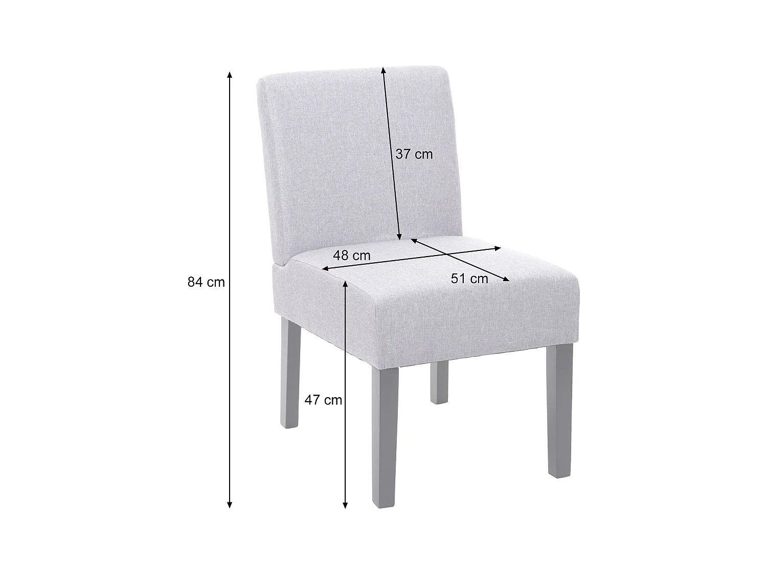 Esszimmerstuhl MCW-F61 (6er-Set), Grün