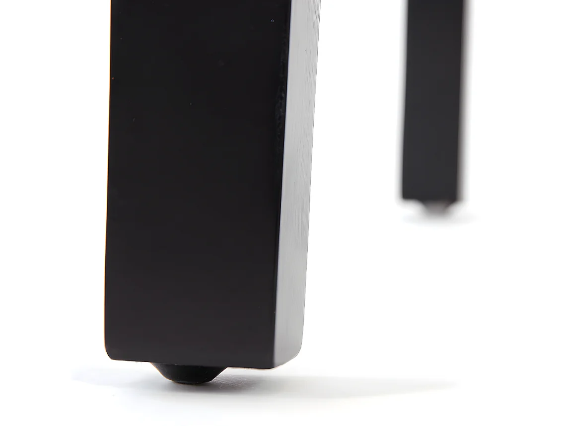 Chaise de salle à manger Littau Schriftzug,  crème d'écriture, pieds foncés