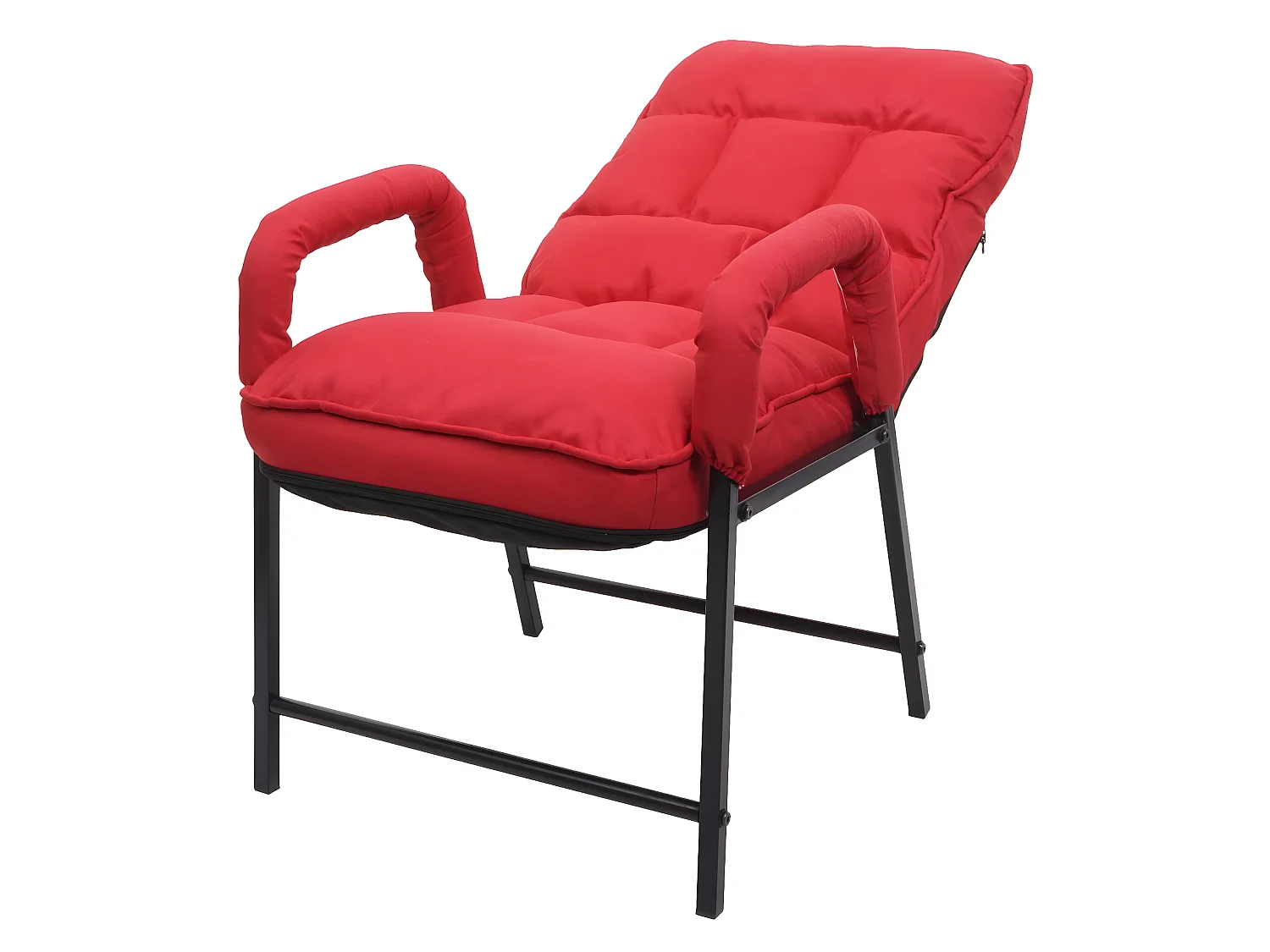 Chaise de salle à manger MCW-K40,  tissu/textile rouge