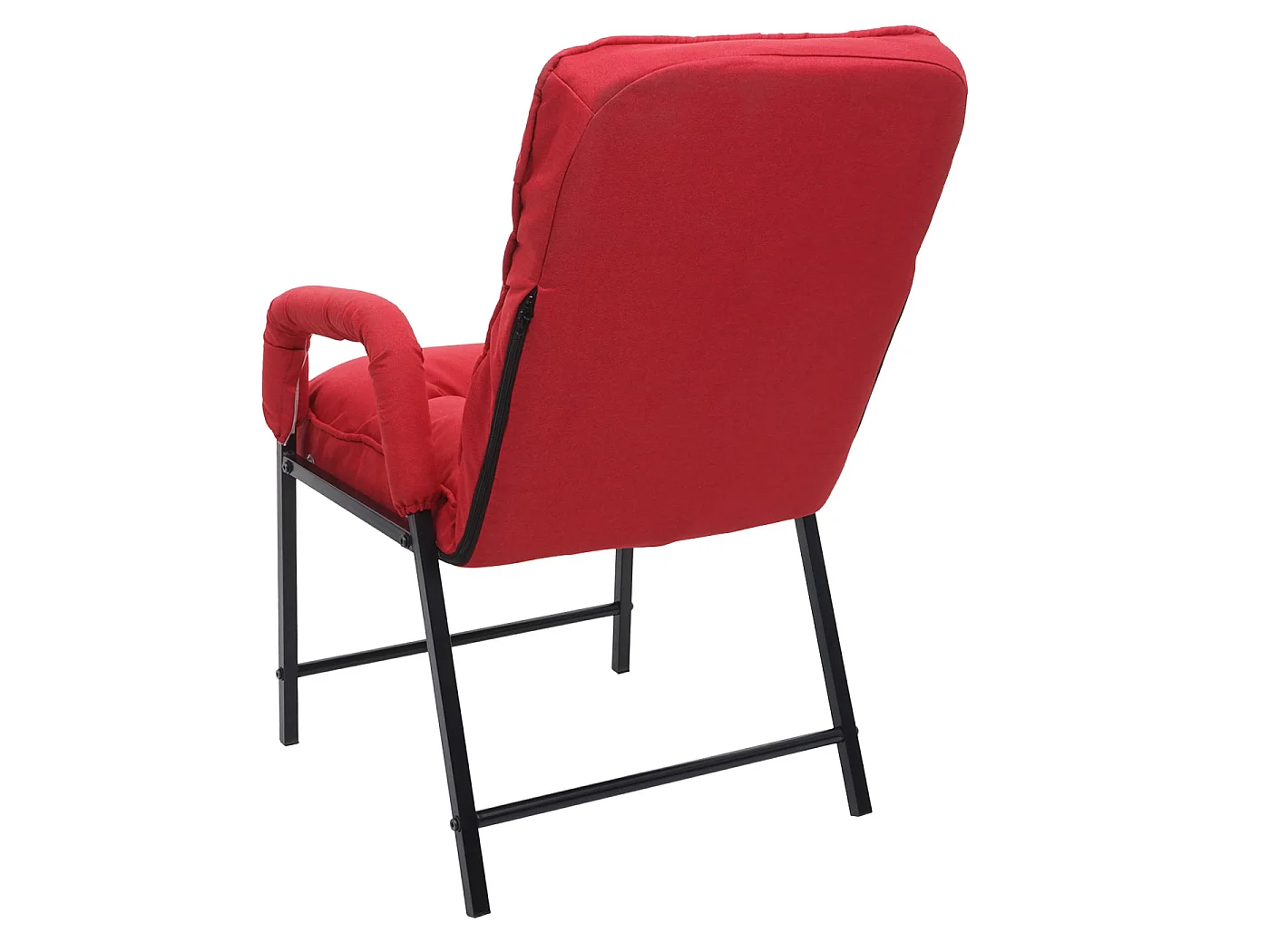 Chaise de salle à manger MCW-K40,  tissu/textile rouge