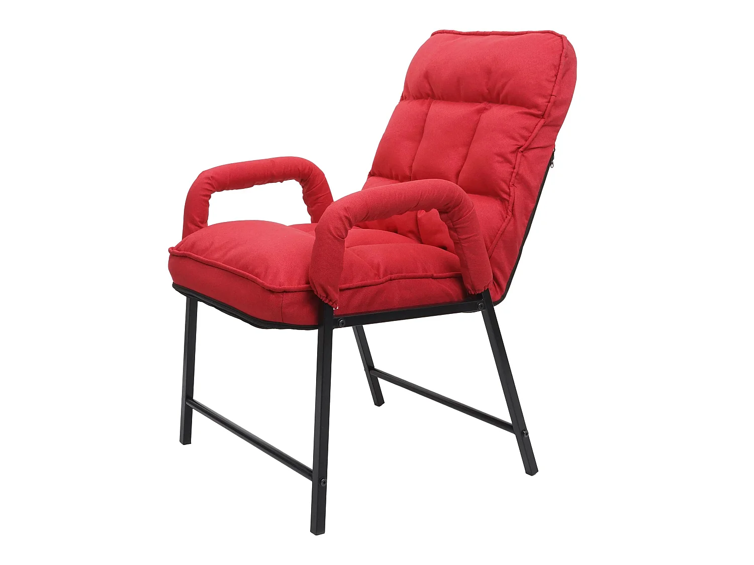 Chaise de salle à manger MCW-K40,  tissu/textile rouge