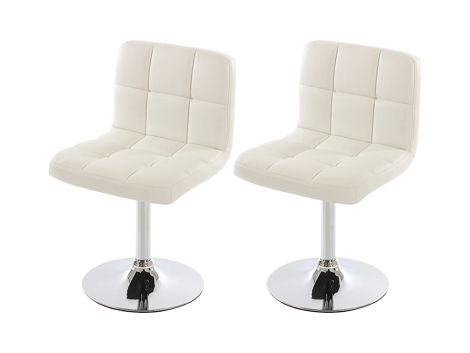 Chaise de salle à manger Cadiz (lot de 2),  blanc