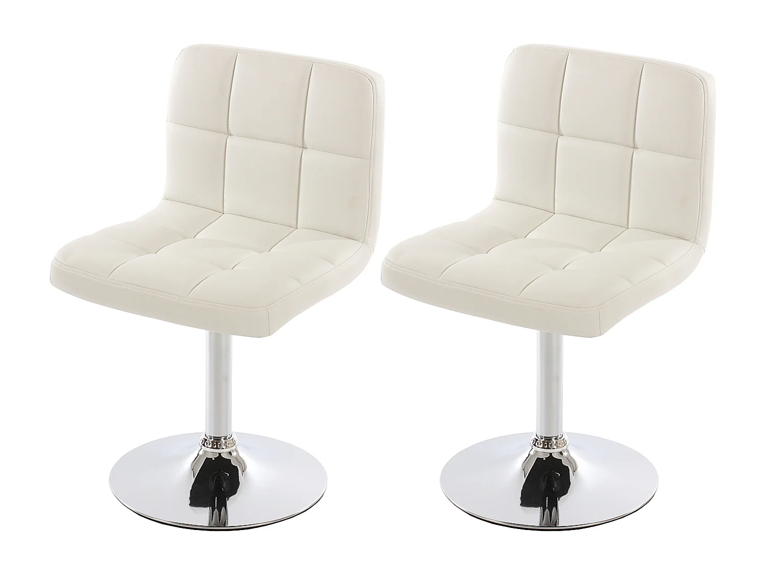 Chaise de salle à manger Cadiz (lot de 2),  blanc