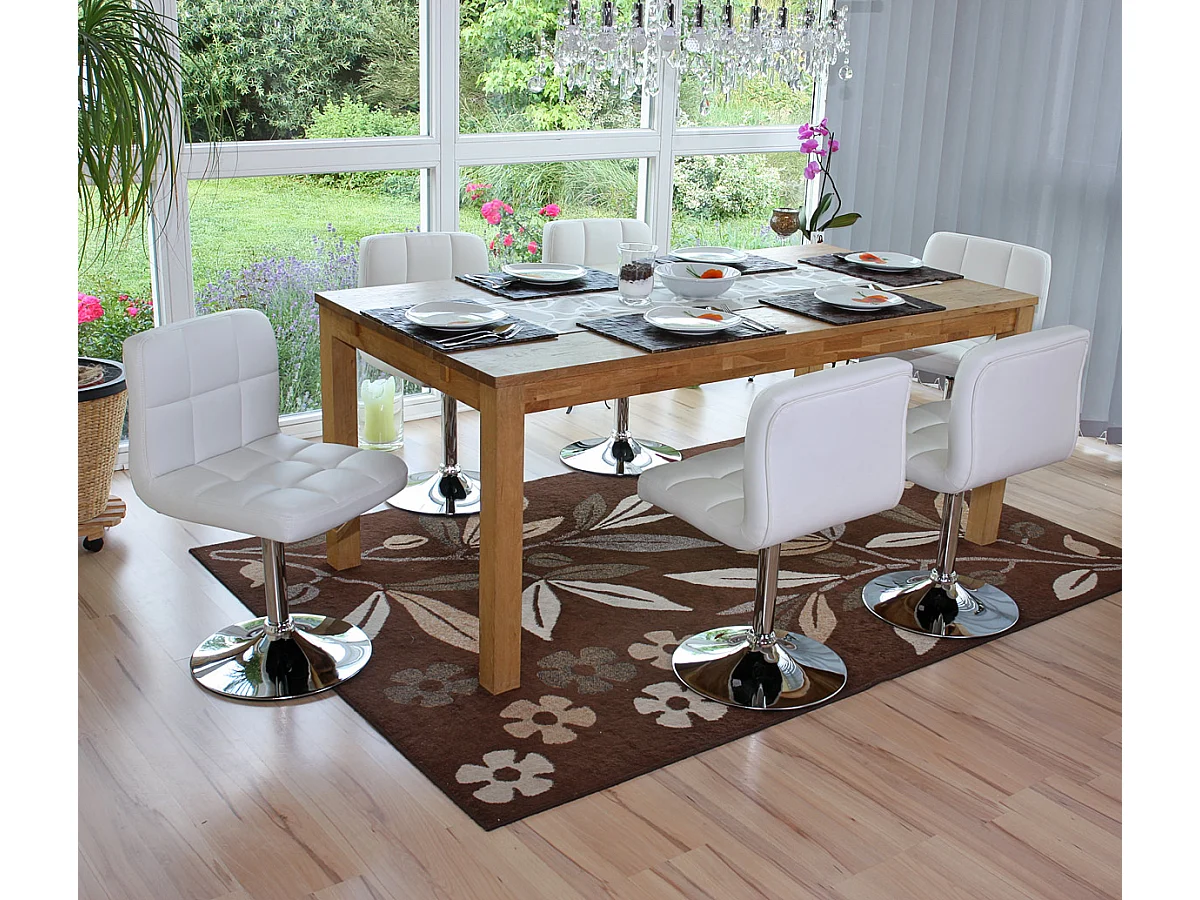 Chaise de salle à manger Cadiz (lot de 2),  blanc