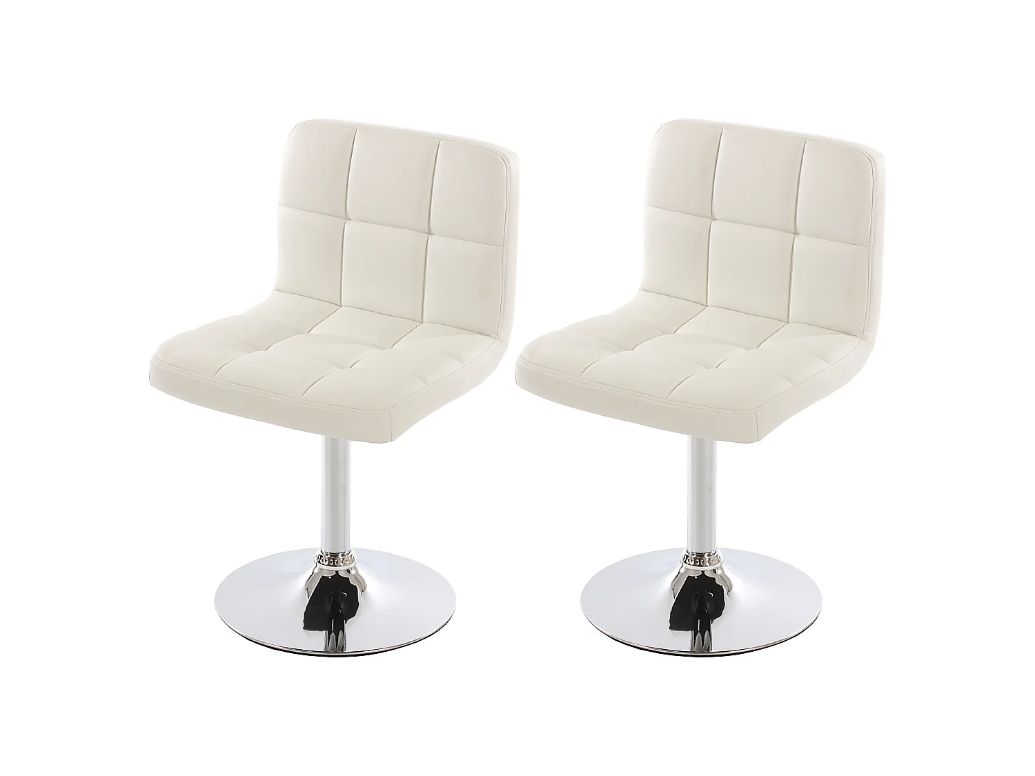 Chaise de salle à manger Cadiz (lot de 2),  blanc