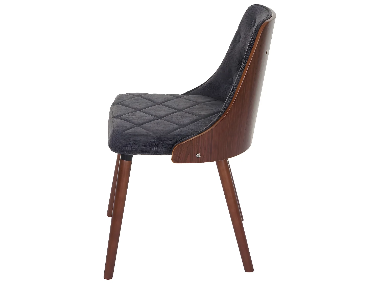 Eetkamerstoel MCW-A75,  stof/textiel grijs