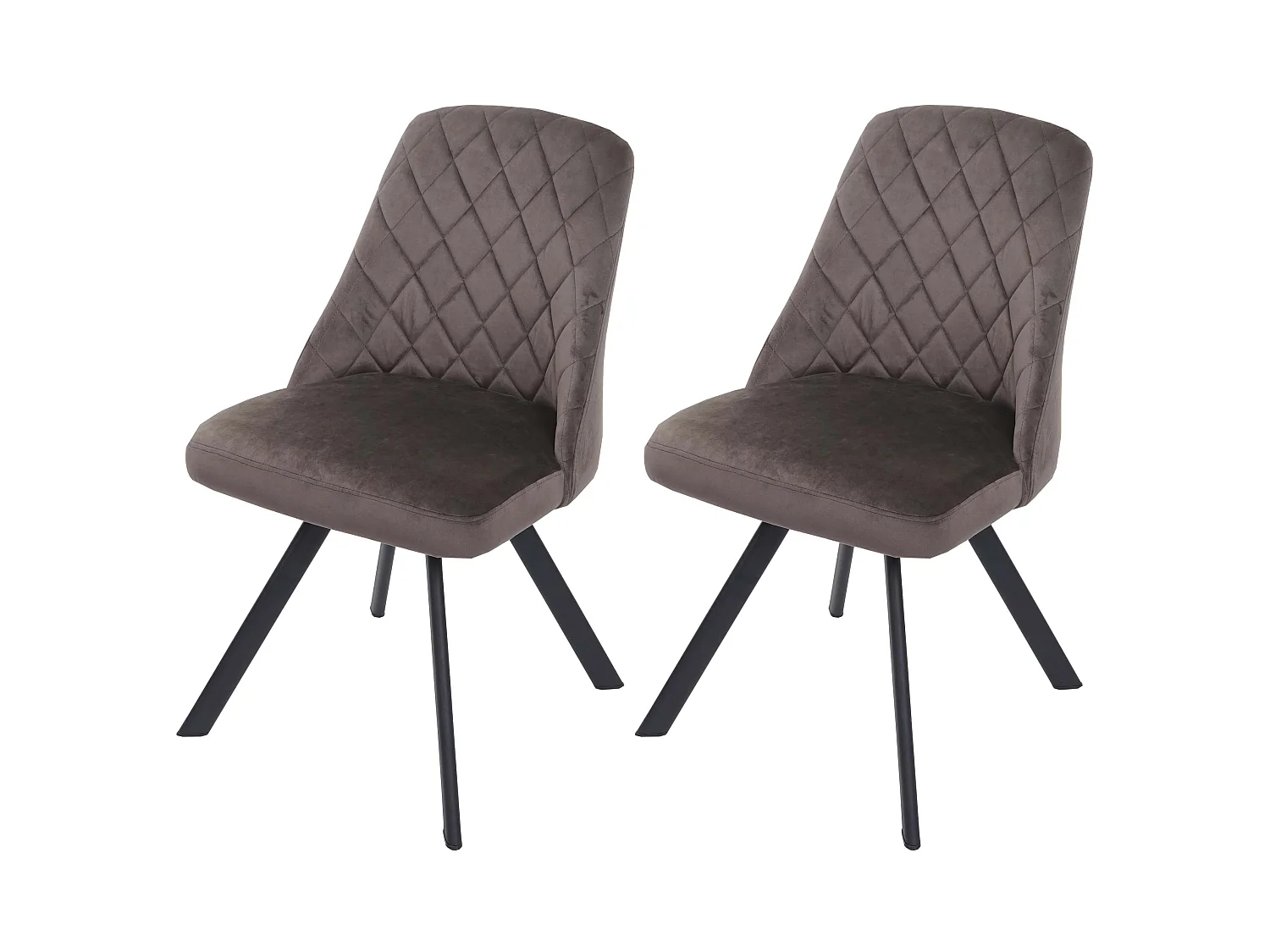 Krzesło do jadalni MCW-K25 (zestaw 2 sztuk),  ciemny brąz