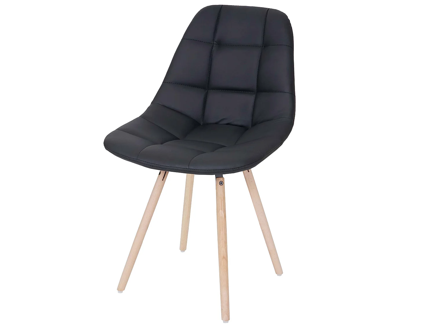 Krzesło do jadalni MCW-A60 II,  sztuczna skóra, czarny