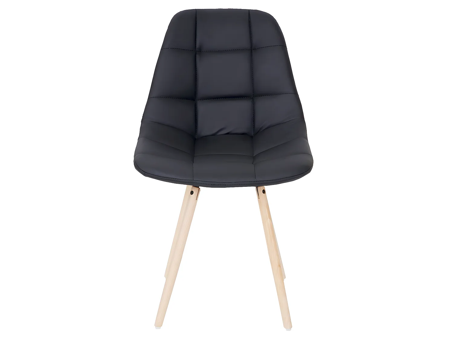 Krzesło do jadalni MCW-A60 II,  sztuczna skóra, czarny