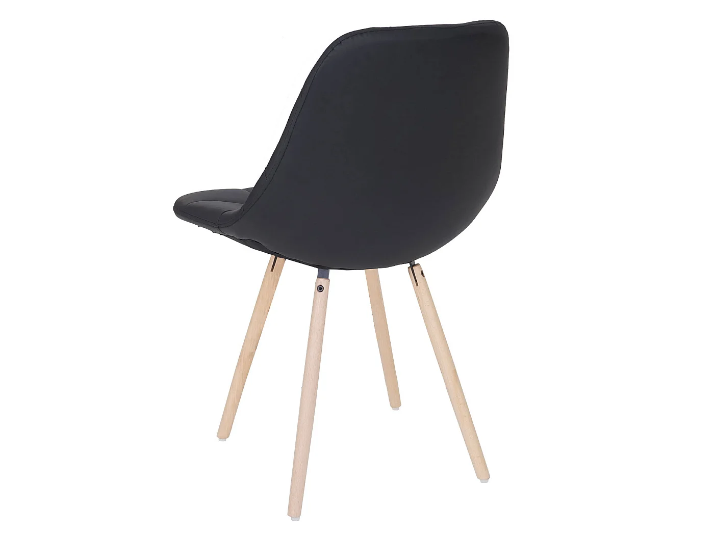 Krzesło do jadalni MCW-A60 II,  sztuczna skóra, czarny