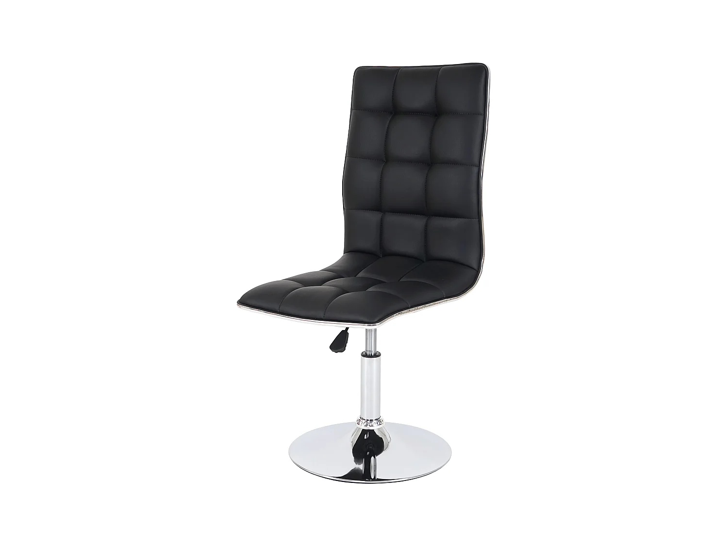 Chaise de salle à manger MCW-C41 pivotante,  noir