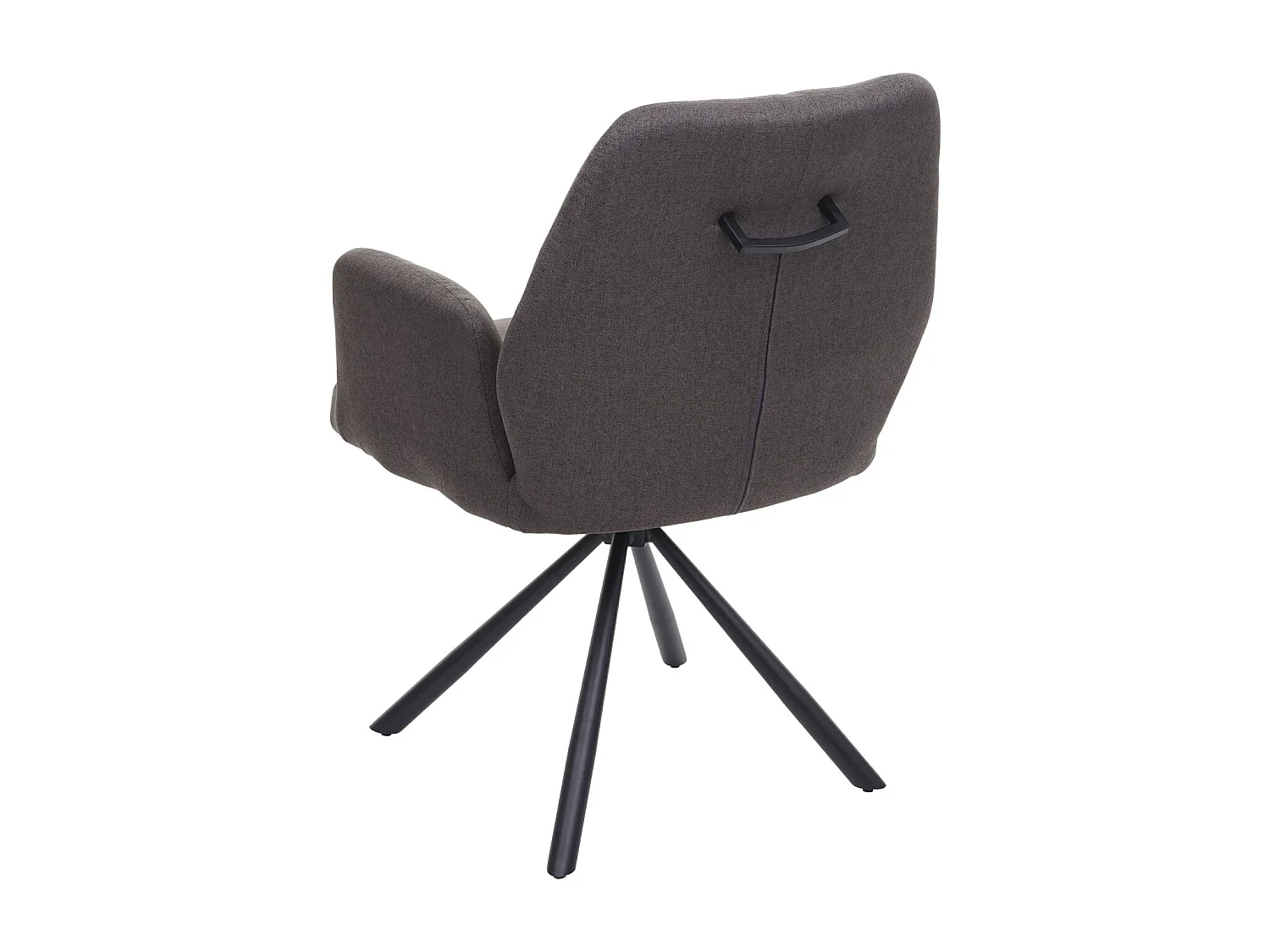Chaise de salle à manger MCW-H71 pivotante,  gris-brun