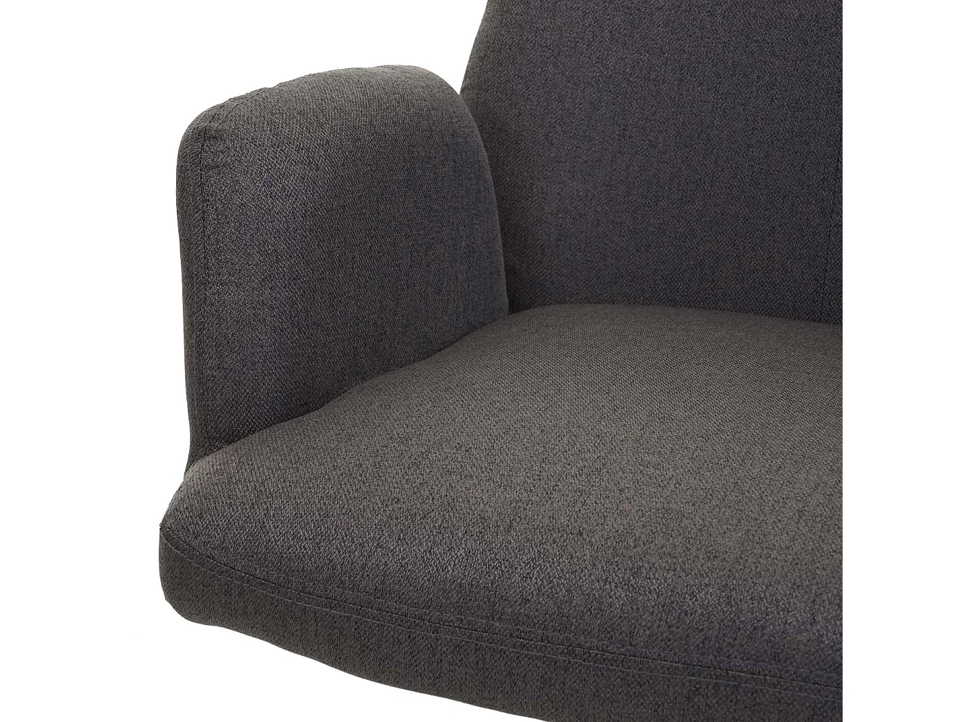 Chaise de salle à manger MCW-H71 pivotante,  gris-brun