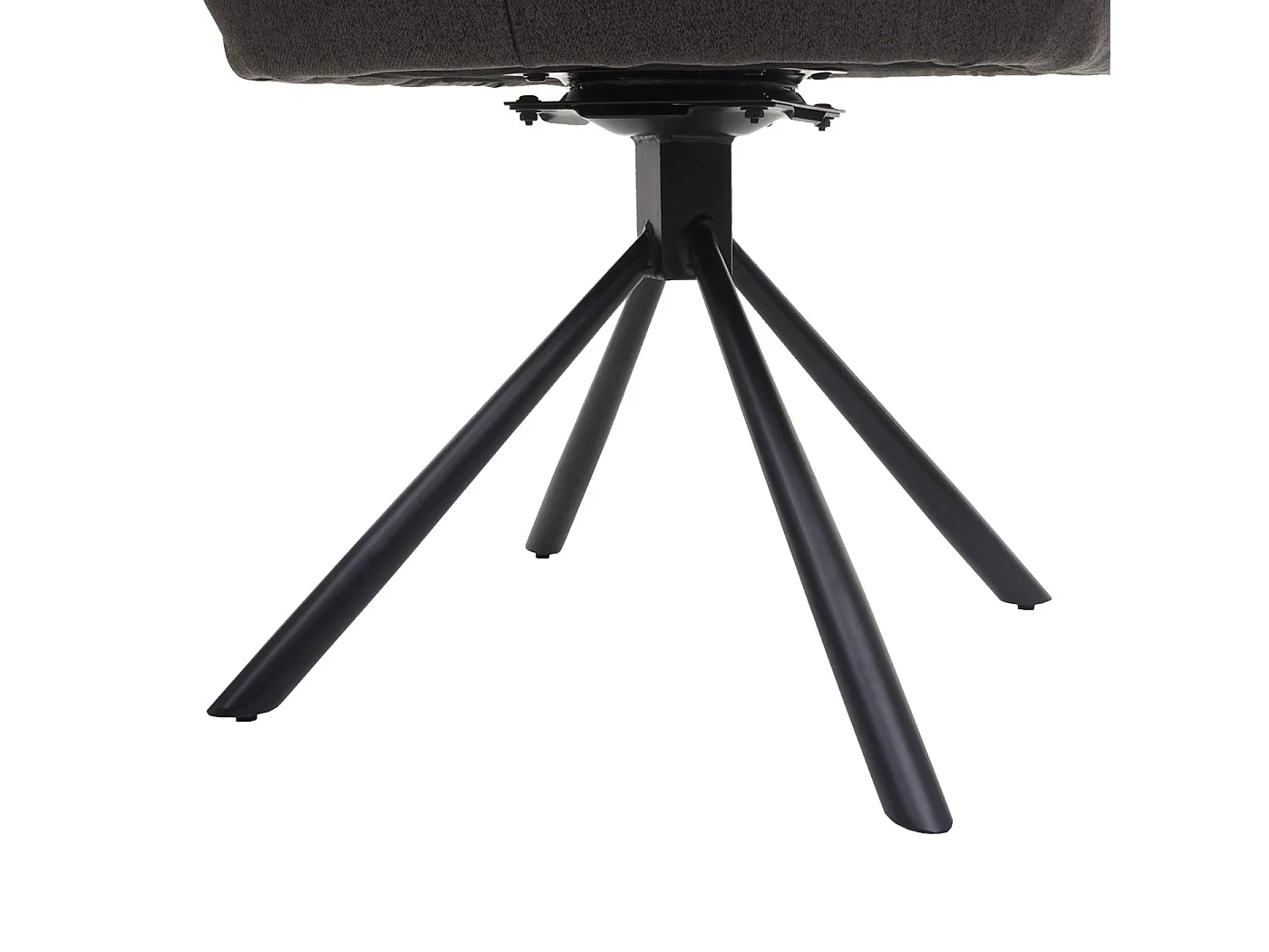 Chaise de salle à manger MCW-H71 pivotante,  gris-brun