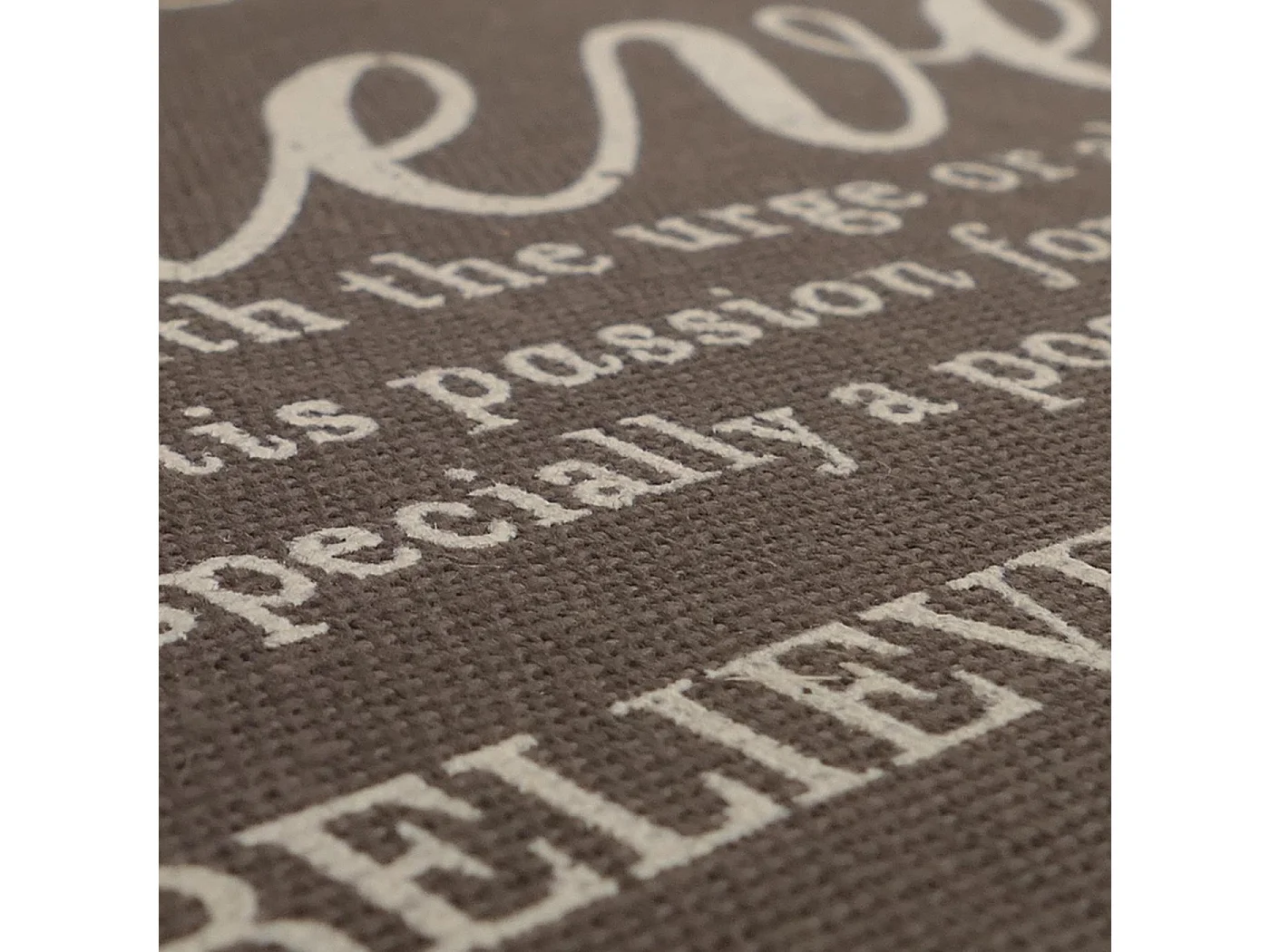 Chaise de salle à manger Littau Schriftzug,  écriture gris, pieds foncés