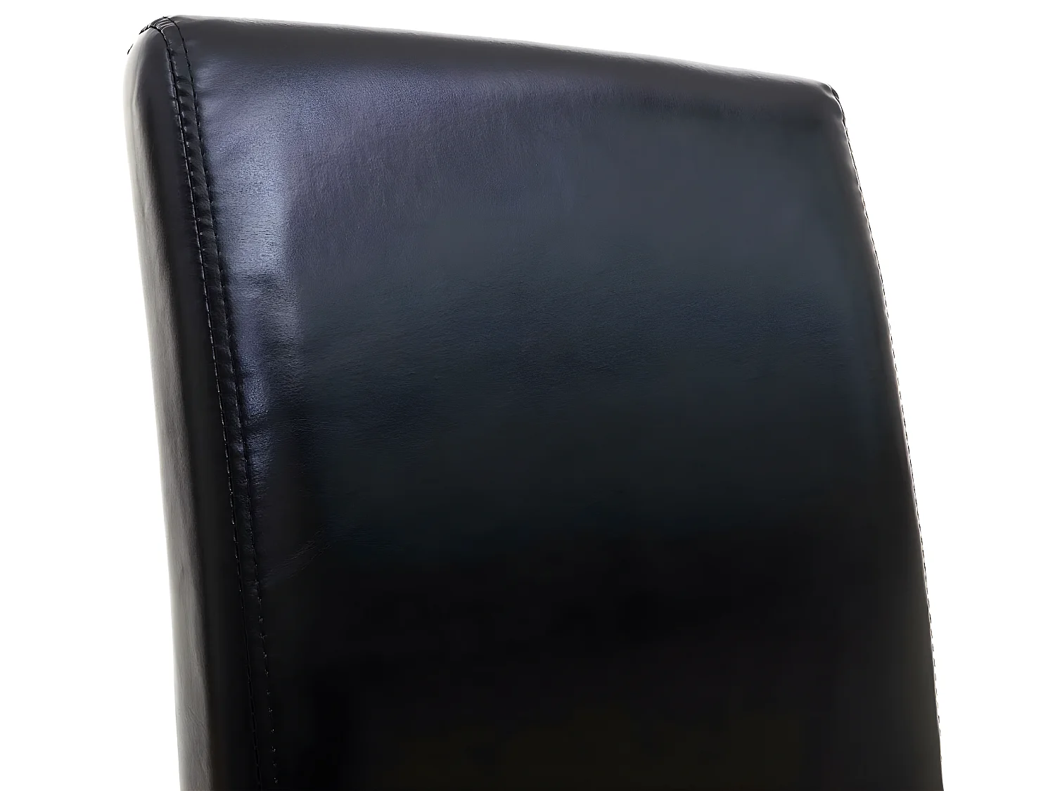 Cadeira de jantar Crotone,  preto, pernas escuras