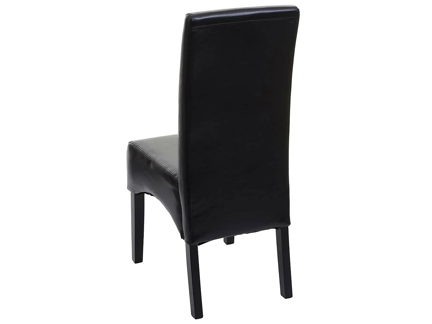 Chaise de salle à manger Crotone,  noir, pieds foncés