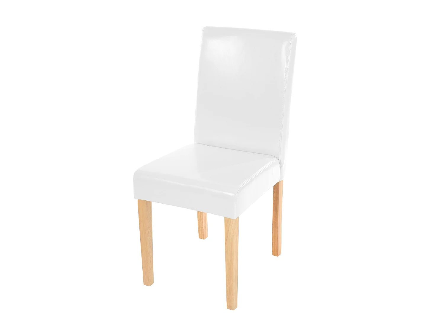 Chaise de salle à manger Littau,  blanc, pieds clairs