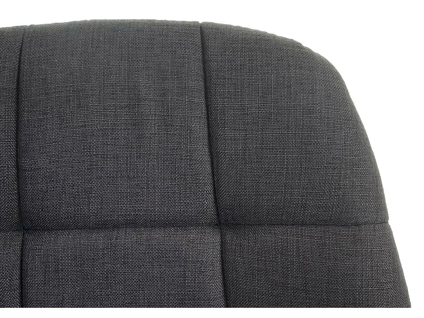 Chaise de salle à manger MCW-A60,  tissu/textile gris foncé, pied chromé