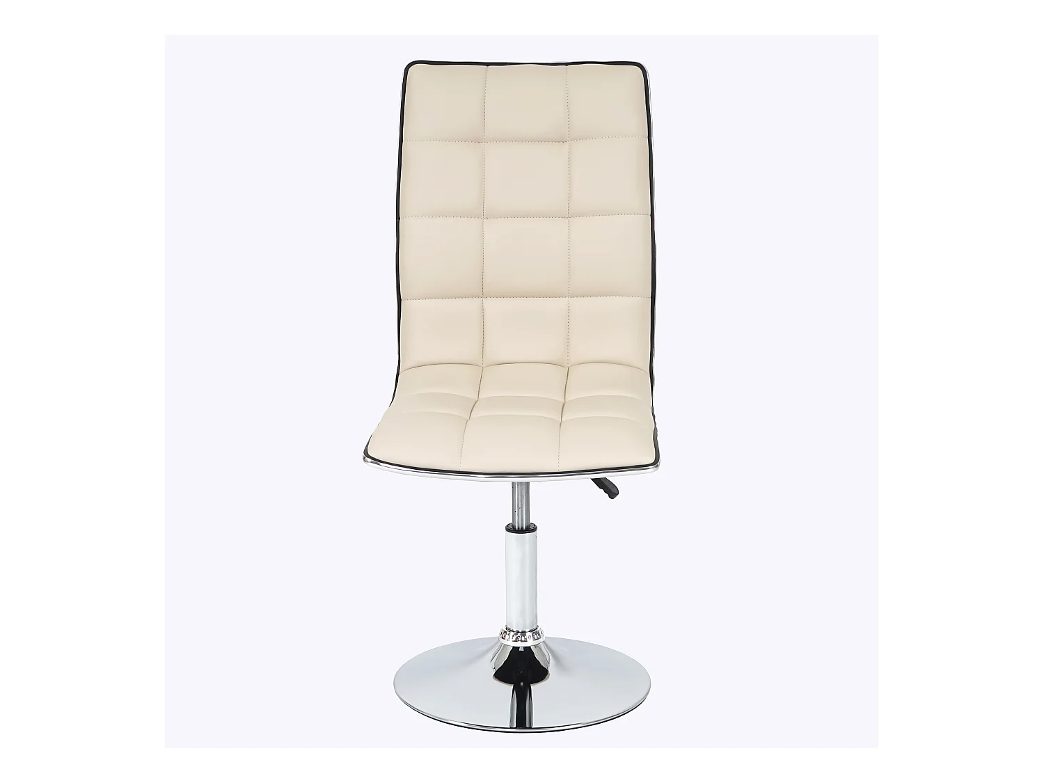 Set 6x sedie soggiorno eleganti MCW-C41 design moderno ecopelle sala pranzo avorio