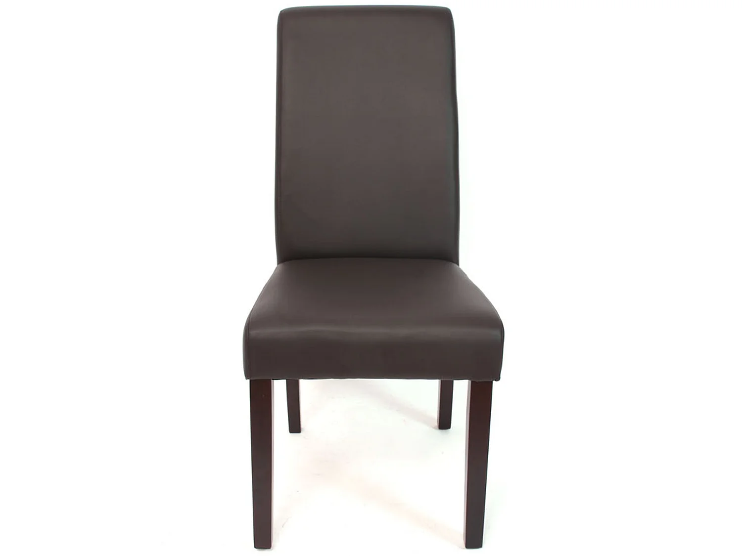 Chaise de salle à manger Cesena (lot de 2),  similicuir mat, marron, pieds foncés