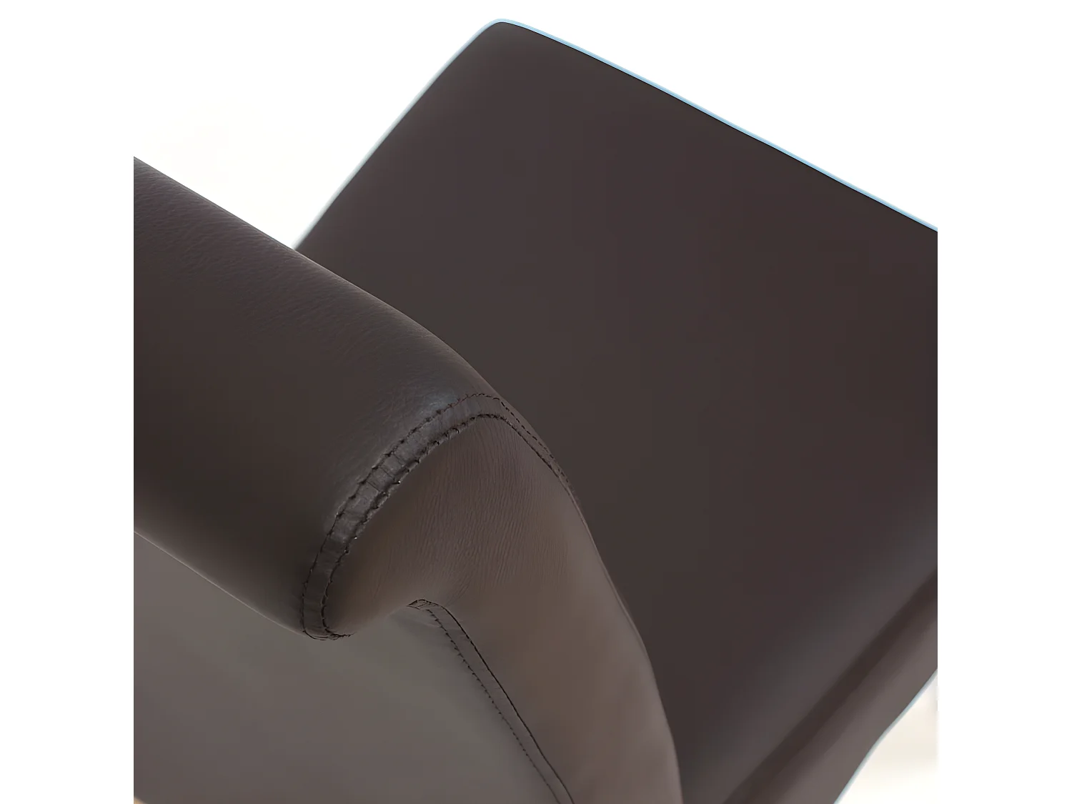 Chaise de salle à manger Cesena (lot de 2),  similicuir mat, marron, pieds foncés