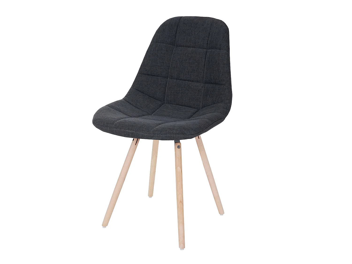 Esszimmerstuhl MCW-A60 II, Stoff/Textil dunkelgrau