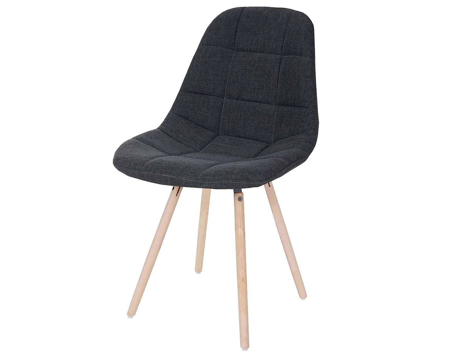 Esszimmerstuhl MCW-A60 II, Stoff/Textil dunkelgrau