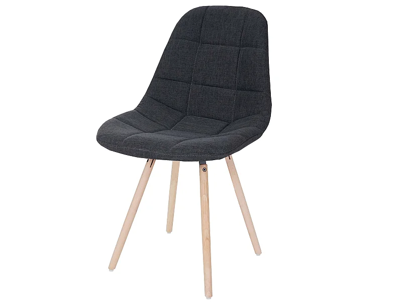 Esszimmerstuhl MCW-A60 II, Stoff/Textil dunkelgrau